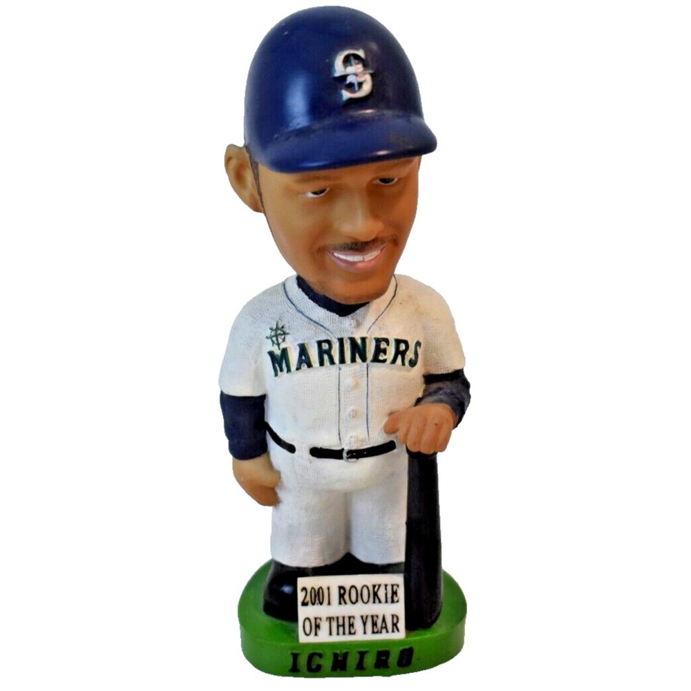 Ichiro Suzuki Seattle Mariners 2001 Rookie Of The Year Bobblehead Bobble